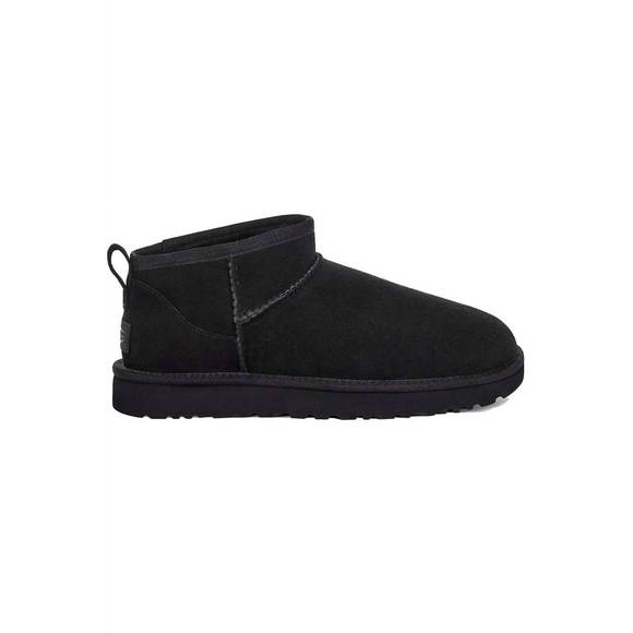 NEW UGG women's classic ultra mini boot in black - Picture 1 of 4